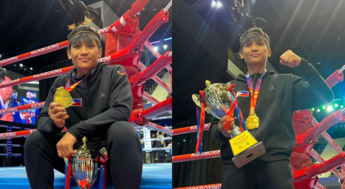 Filipino Olympian Hergie Bacyadan wagi kontra Chinese kickboxer; sinungkit gintong medalya
