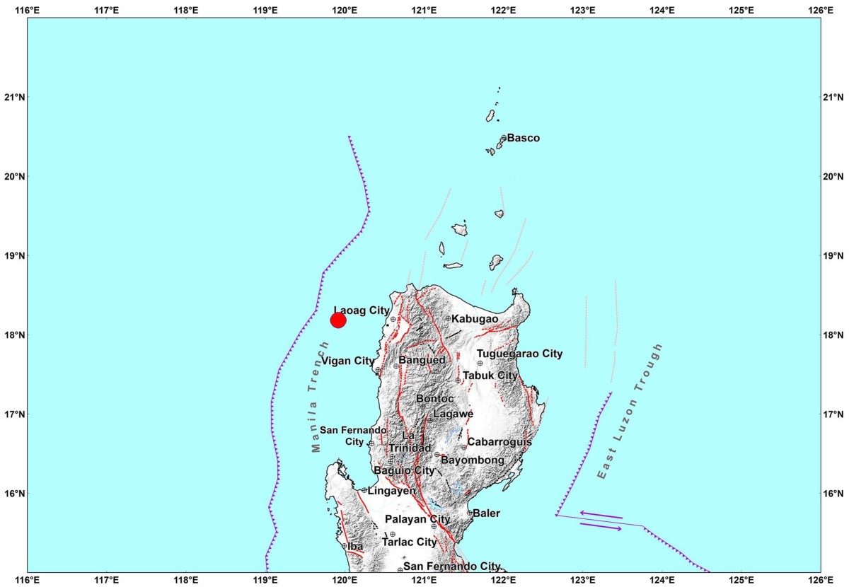 4.7-magnitude na lindol, tumama sa Ilocos Norte
