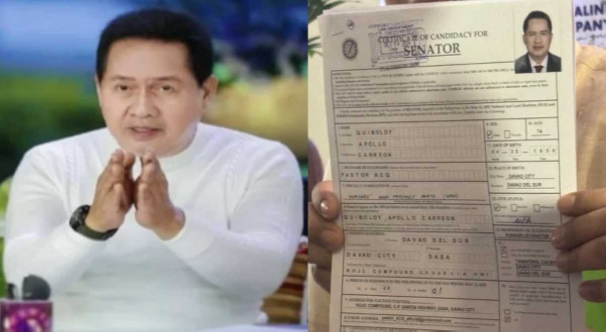 Apollo Quiboloy, kasama sa initial list ng Comelec sa pagkasenador