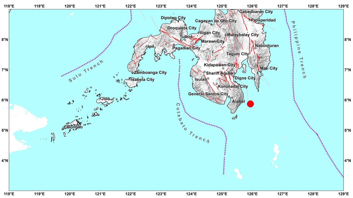 Davao Occidental, niyanig ng magnitude 4.0 na lindol