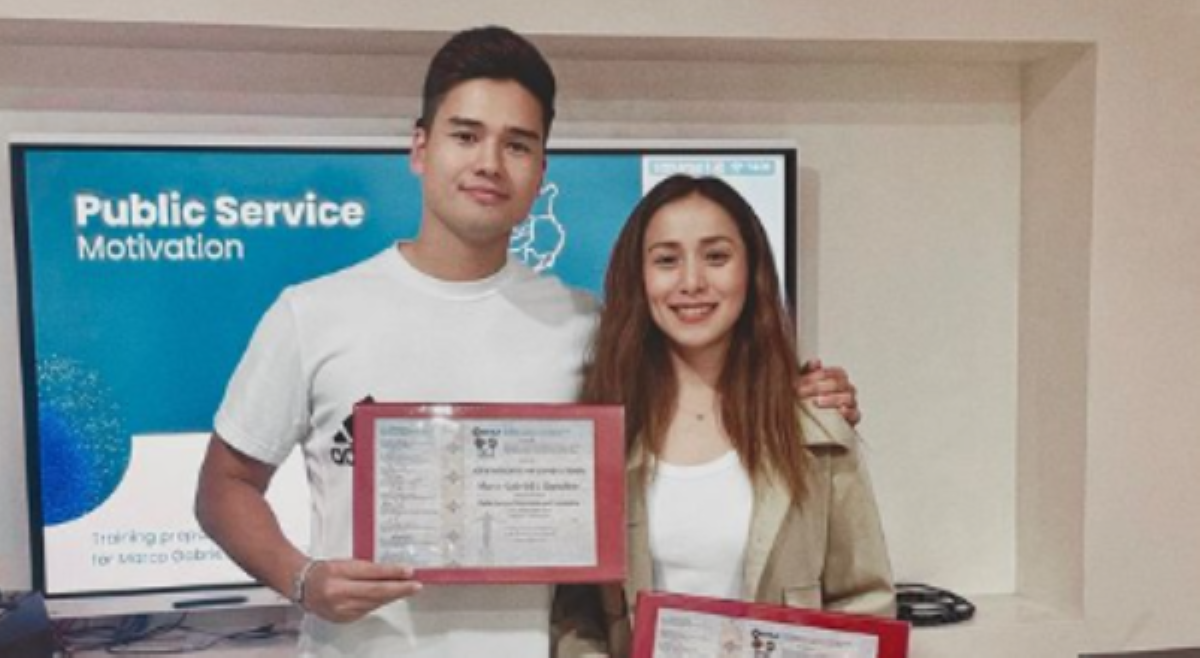Couple goals: Marco, Cristine nakatapos ng public service and leadership course