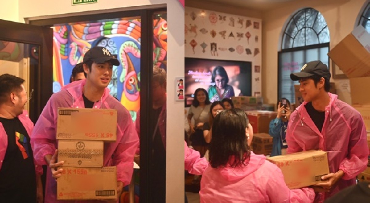 Donny Pangilinan, personal na naghatid  ng relief goods