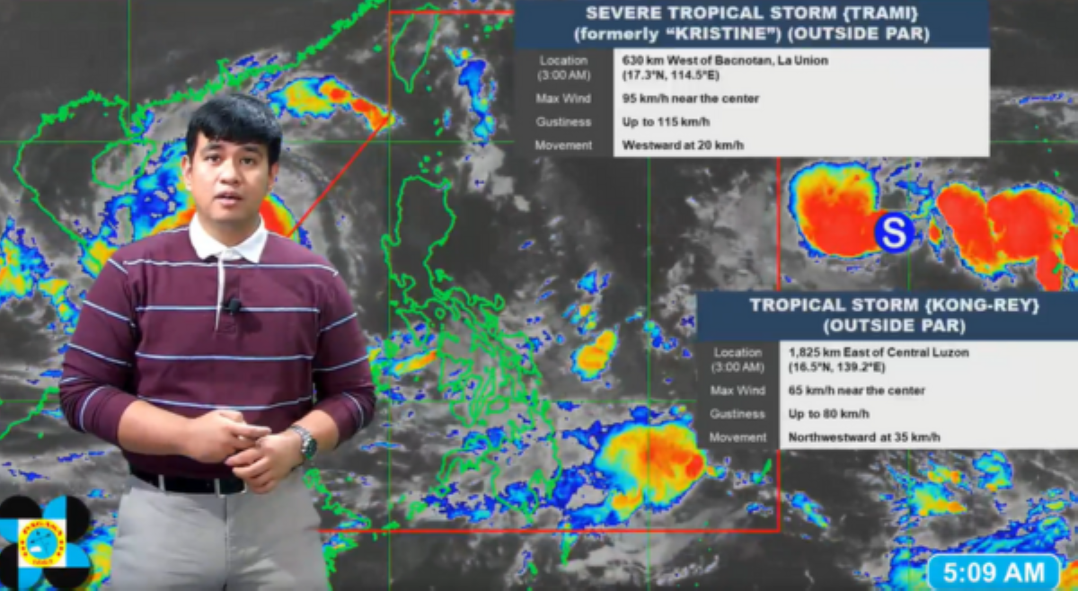 PAGASA, patuloy na binabantayan 2 bagyo sa labas ng PAR