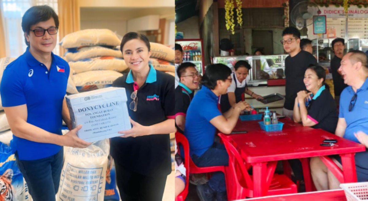Benhur Abalos, bumisita kina Ex-VP Leni sa Naga; nag-donate sa typhoon victims