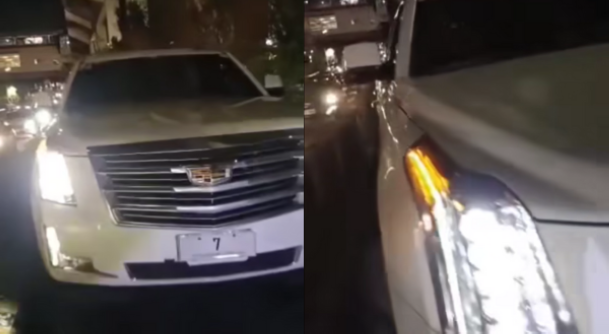 Sasakyang may plakang No.7 dumaan sa EDSA busway; nag-dirty finger at tumakas