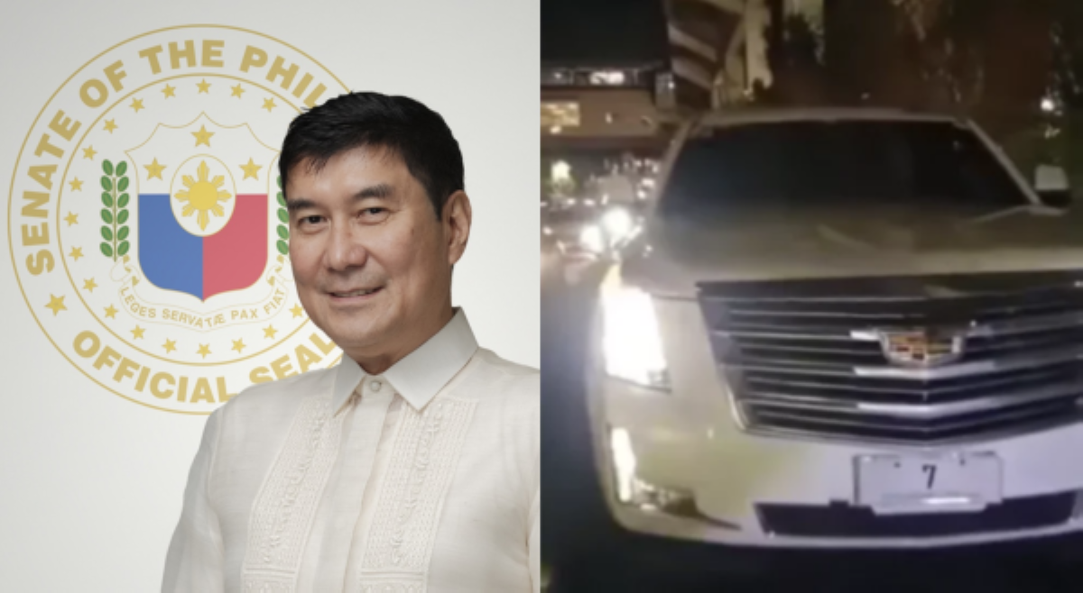 Sen. Tulfo, kinumpirmang kaanak ng senador sakay ng SUV na may plakang no.7