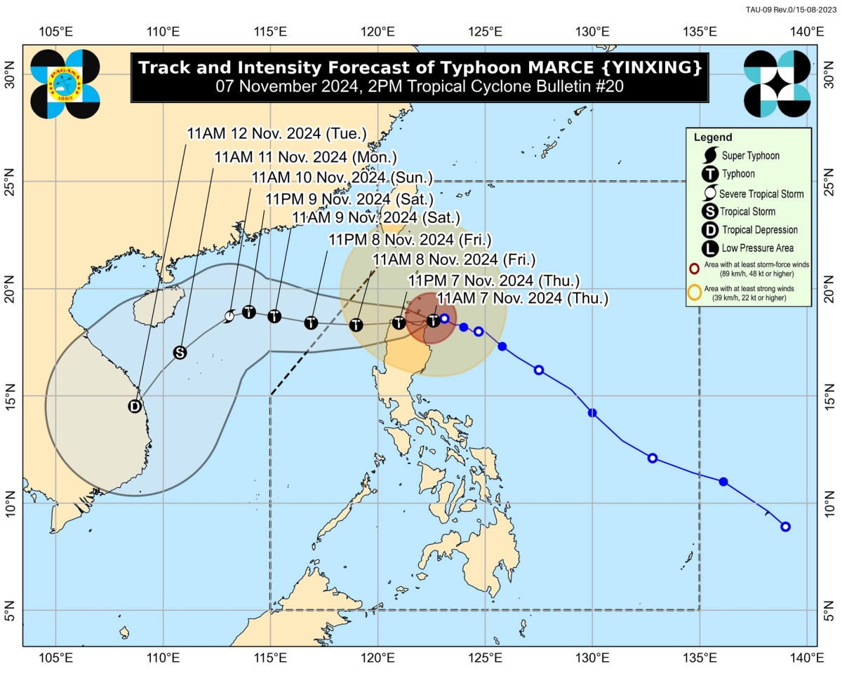 Marce, pa-landfall na sa Sta. Ana, Cagayan; malapit nang maging &lsquo;super typhoon&rsquo;