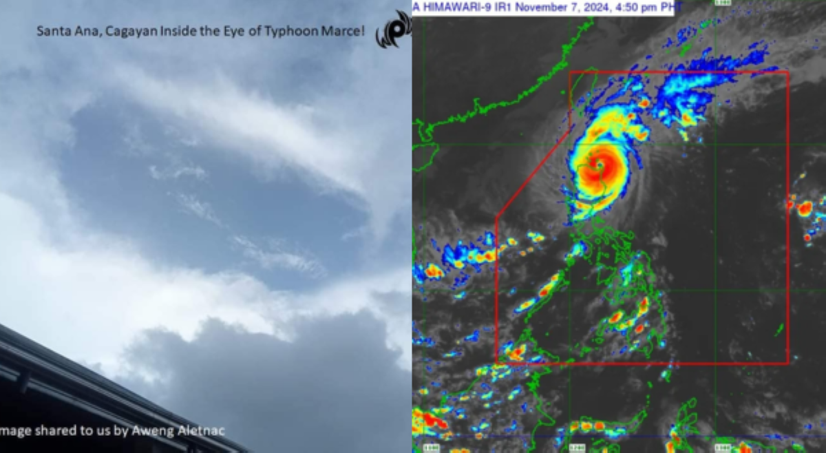&lsquo;Mata' ni bagyong Marce, nakuhanan daw ng litrato sa Cagayan