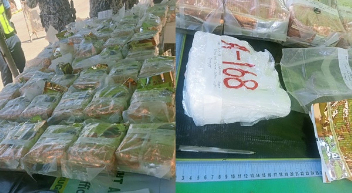 57 kilos ng shabu na isinilid sa Chinese tea bags, nakumpiska sa pantalan sa Southern Leyte