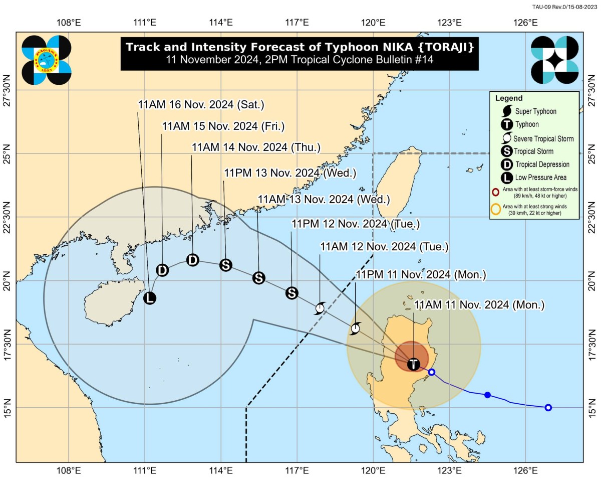 Nika, nasa Cordillera na; Signal #4, nakataas pa rin sa 7 lugar sa Luzon