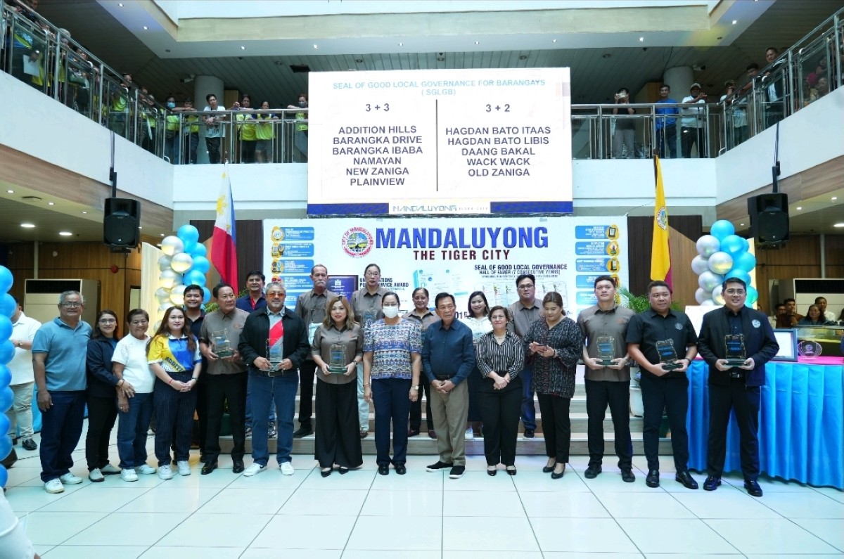 11 barangay sa Mandaluyong, ginawaran ng Seal of Good Local Governance for Barangays