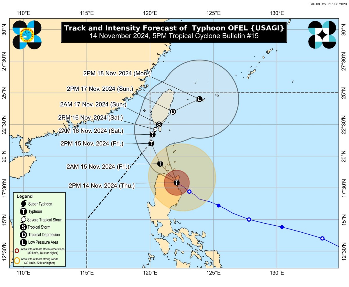 Ofel, mas humina pa habang nasa vicinity ng Gonzaga, Cagayan