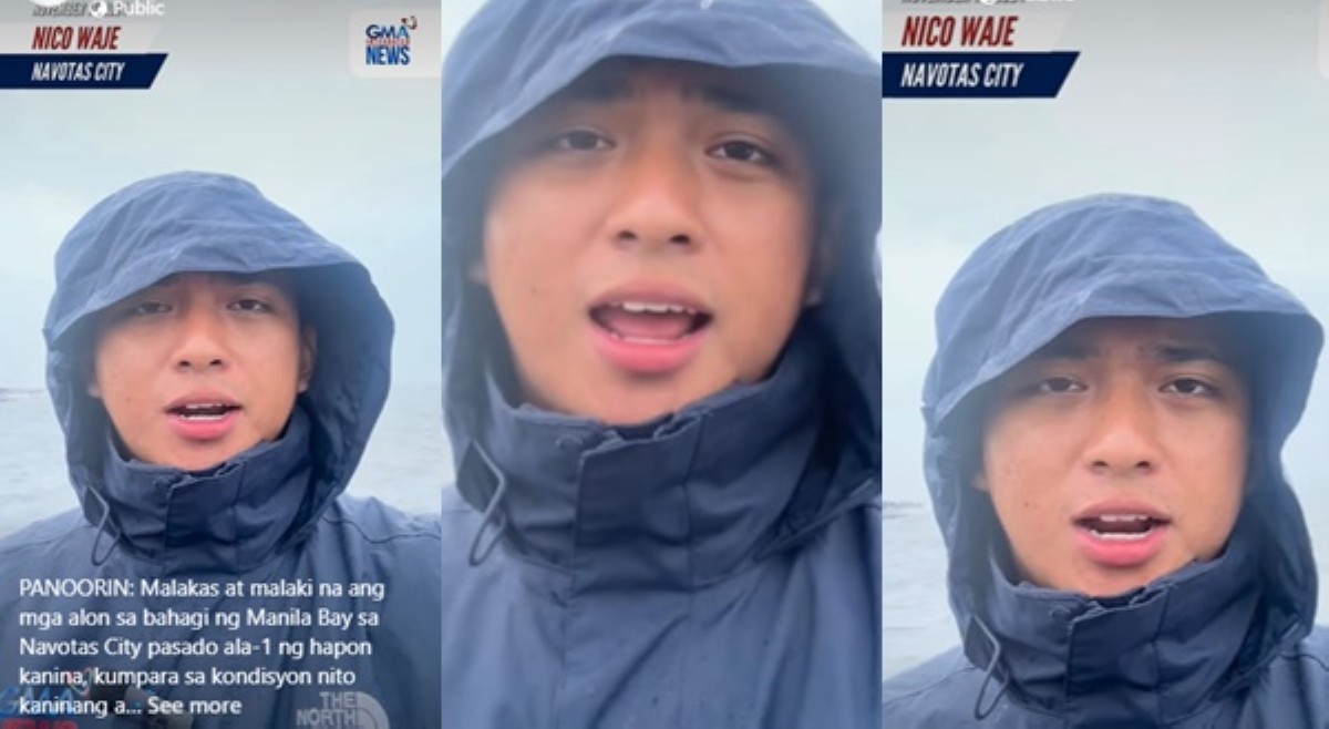GMA news reporter, nagpakilig sa netizens habang nagbabalita