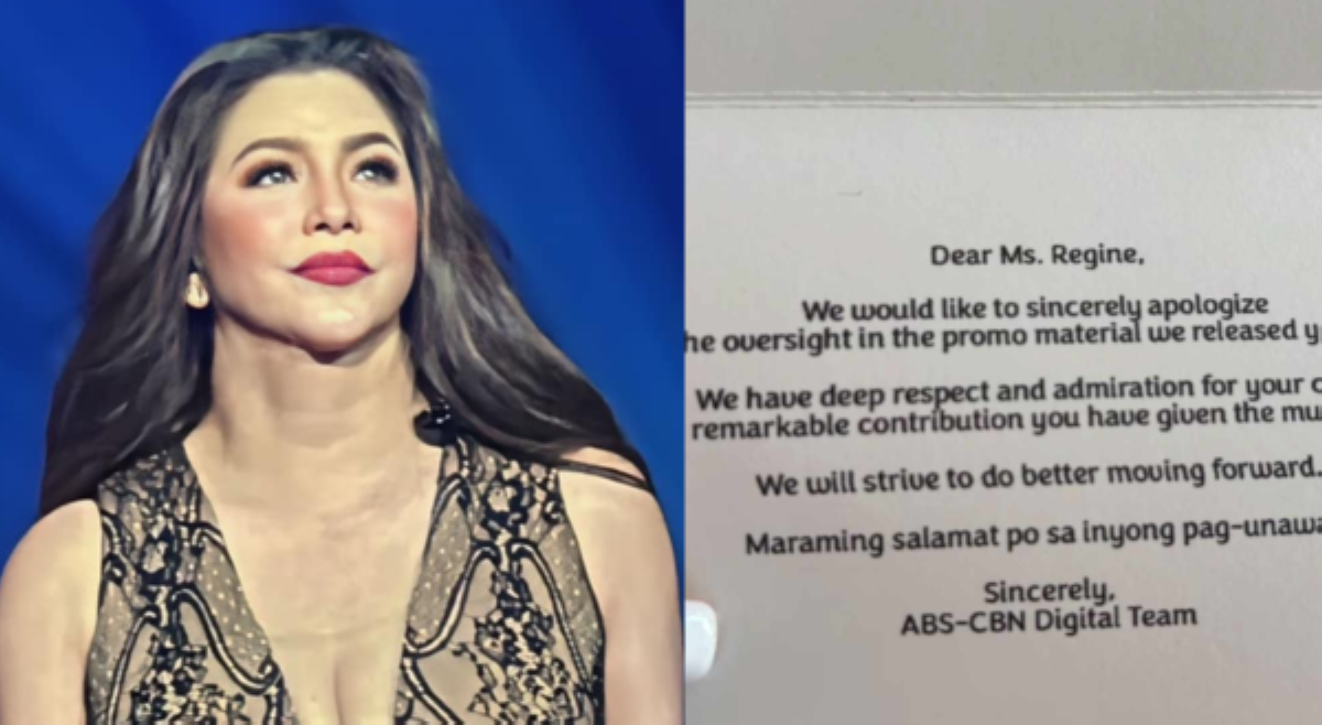 Regine, nakatanggap ng apology letter matapos maetsa-pwera sa billing ng MYX Global