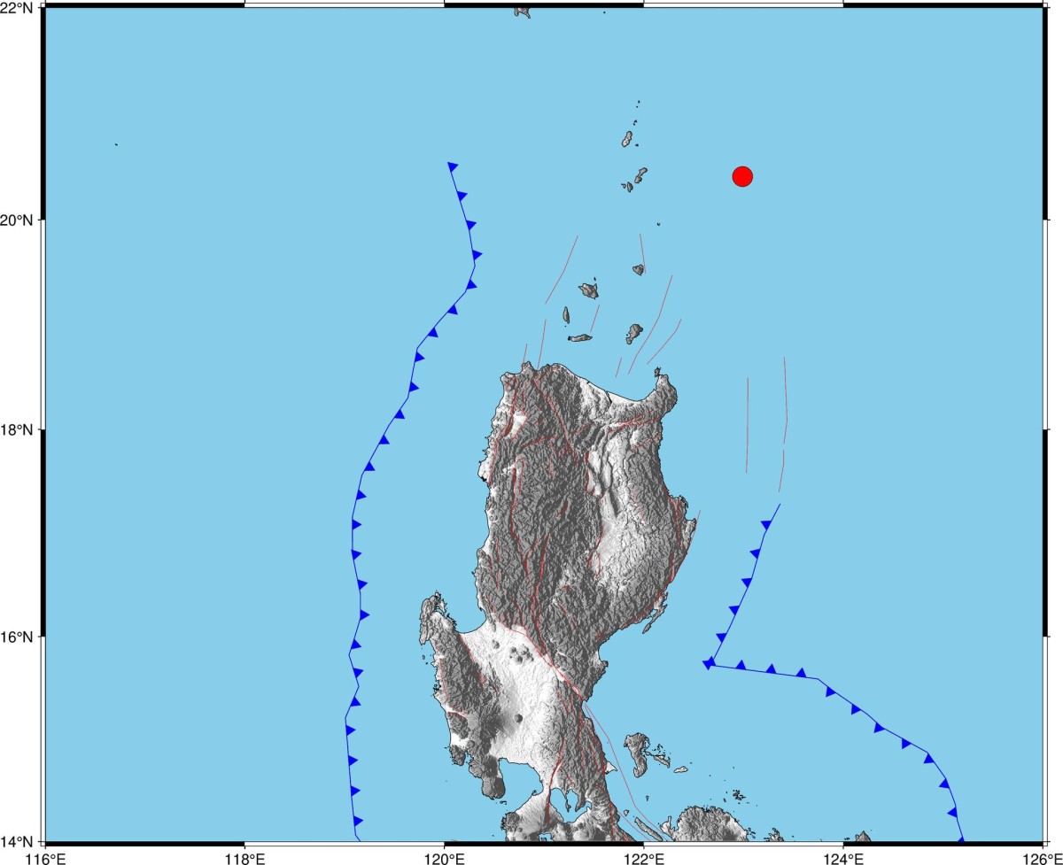 4.5-magnitude na lindol, yumanig sa Batanes