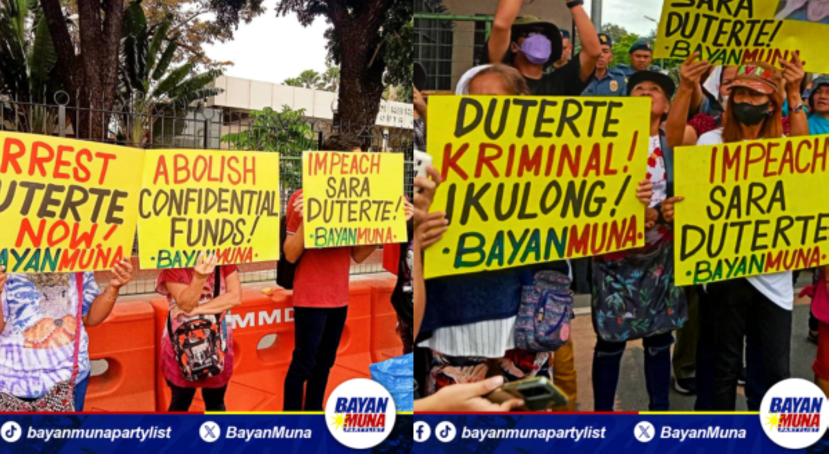 'Impeach Sara!' Ilang progresibong grupo nagkilos protesta sa harap ng Kamara