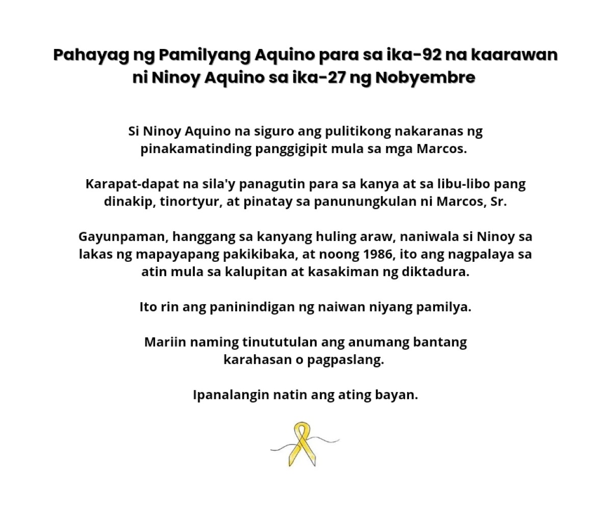 Noynoy Aquino/Facebook