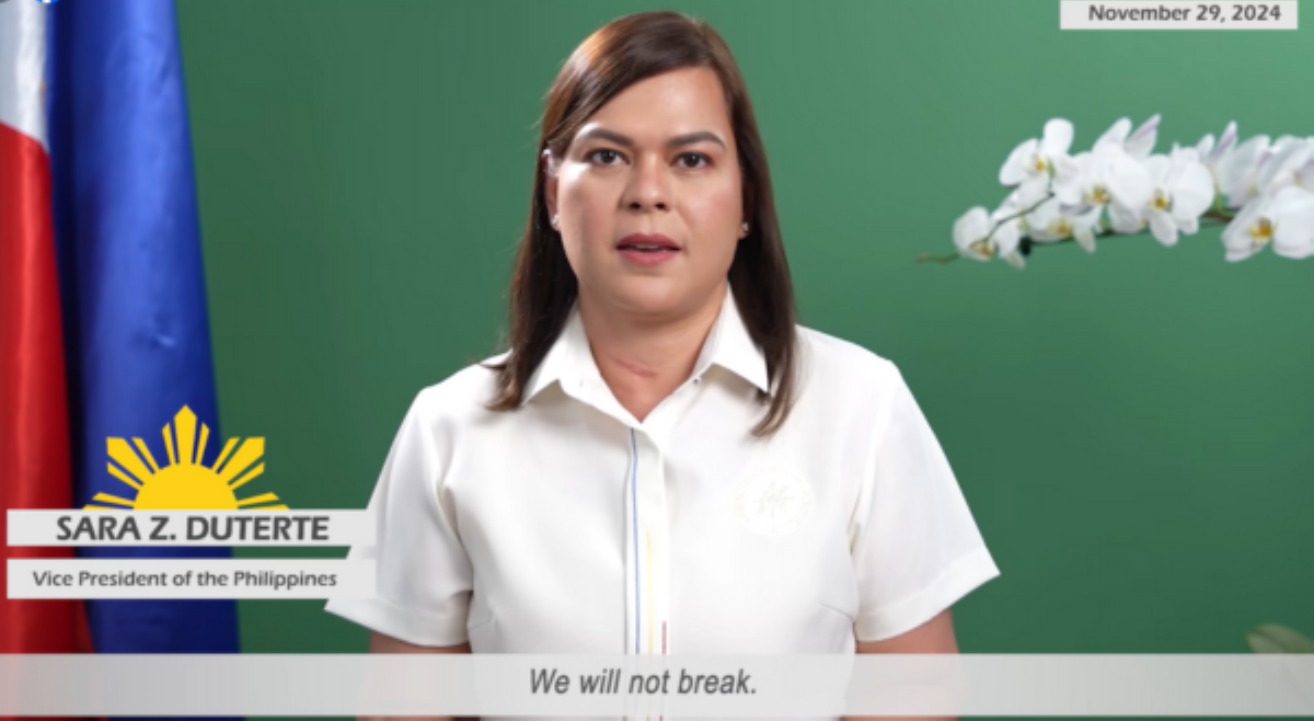 VP Sara sa kinahaharap na &lsquo;krisis&rsquo; ng OVP: 'We will not break!'