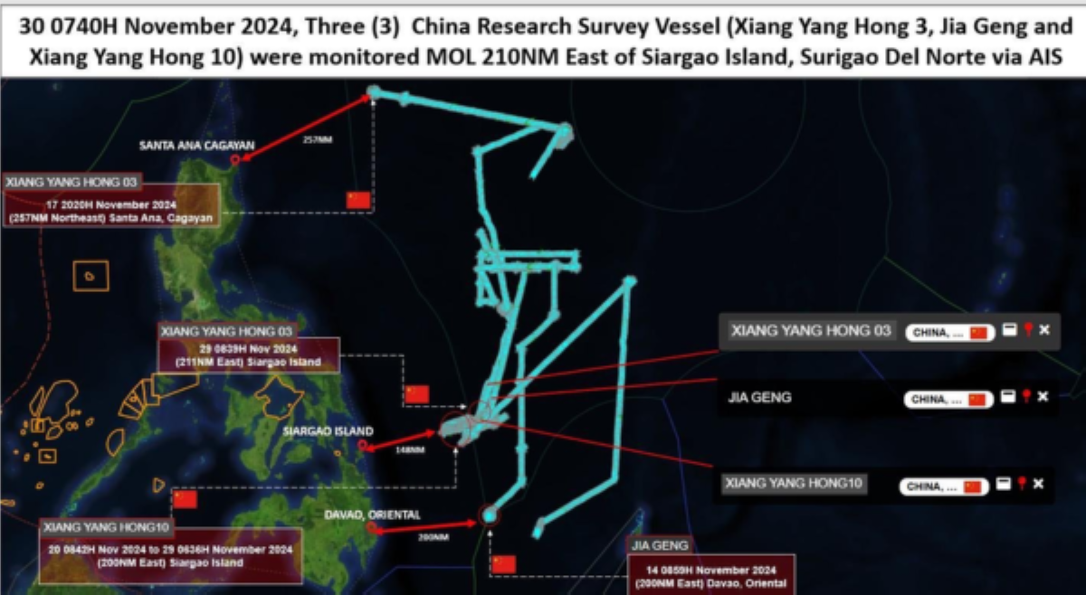 Umabot na sa Siargao? Chinese vessels, naispatan ng Philippine Coast Guard!