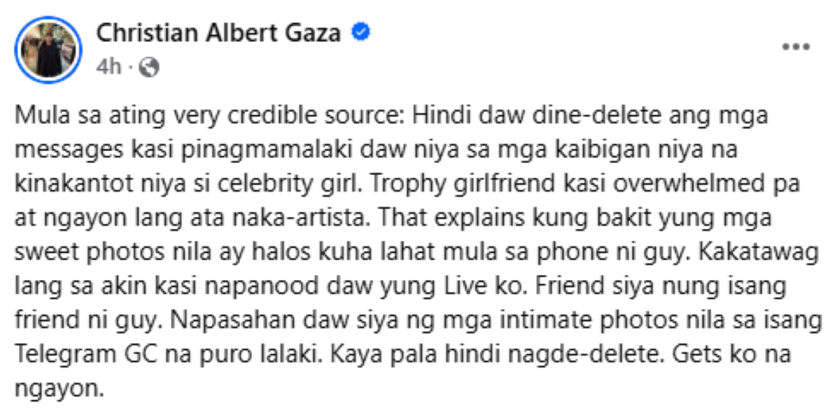 Photo courtesy: Screenshot from Xian Gaza (FB)