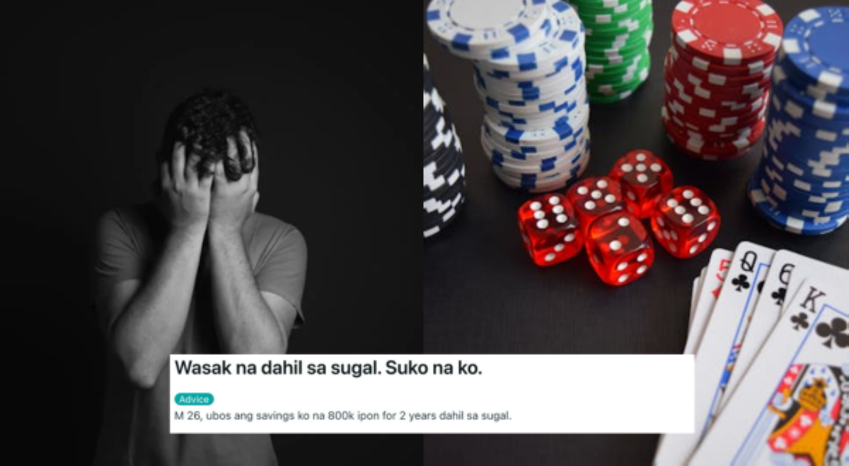 Lalaki, nalulong sa sugal; ipon na ₱800K, naglaho na lang parang bula