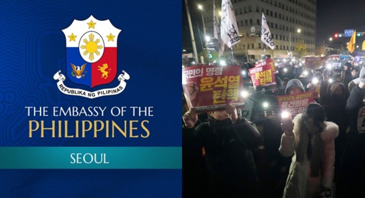 Embahada ng Pilipinas sa Korea, pinaiiwas mga Pilipino sa rally