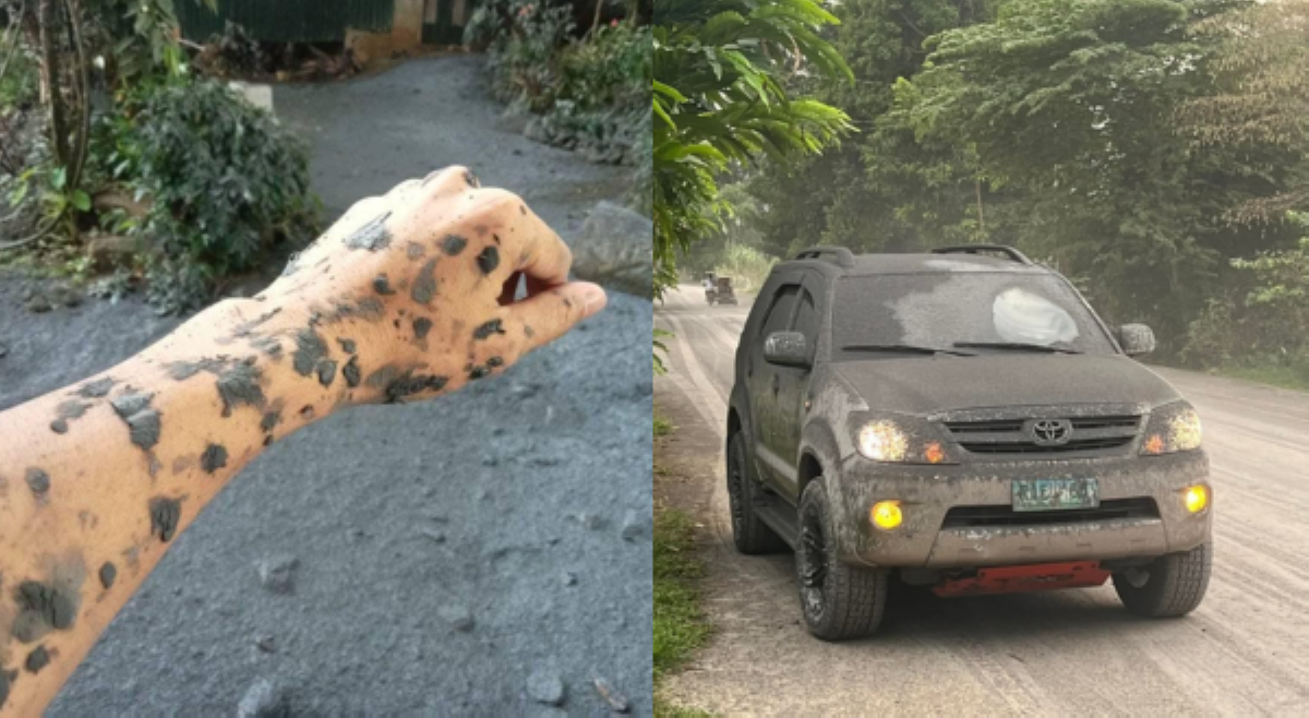 Ash falls dulot ng bulkang Kanlaon, naranasan sa ilang bahagi ng Negros Occidental