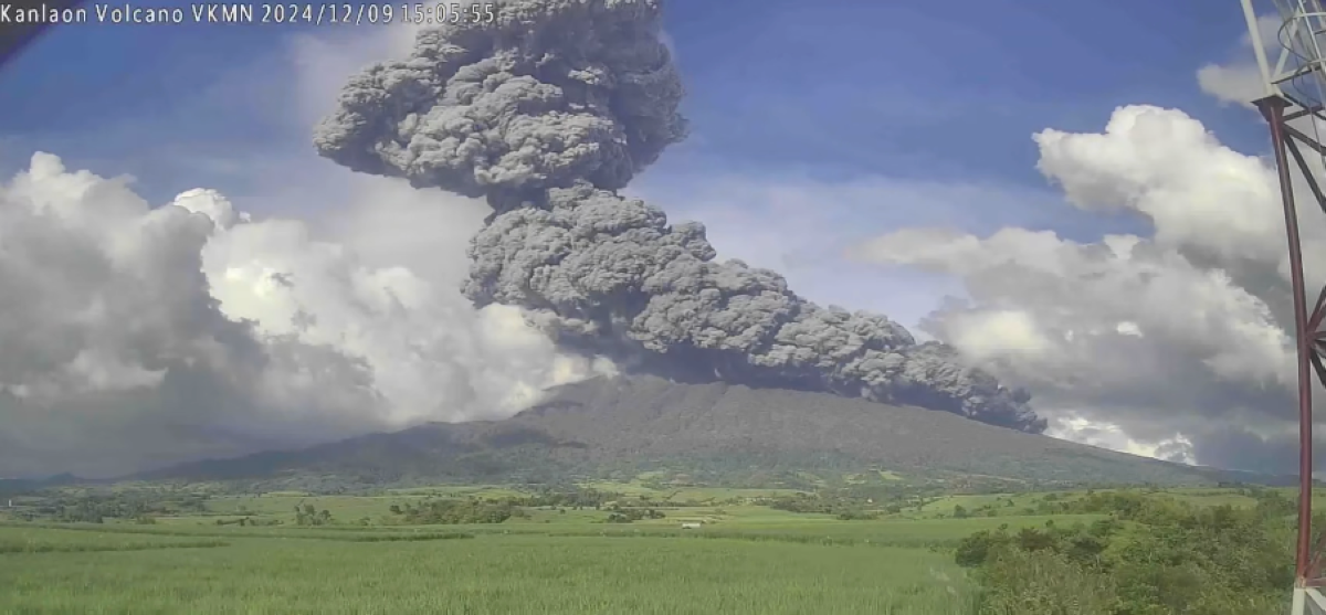 Pagsabog Bulkang Kanlaon, tumagal ng halos 4 na minuto