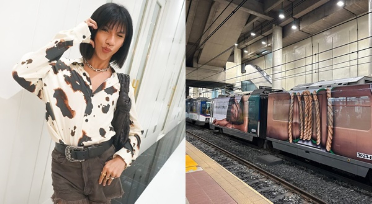 Mimiyuuuh, ibinalandra ang bewang sa MRT