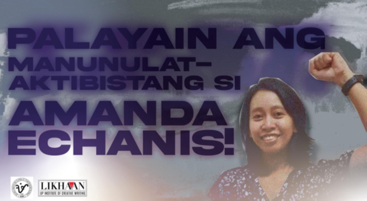 Mga manunulat at iskolar ng panitikan, bumuo ng petisyon para palayain si Amanda Echanis