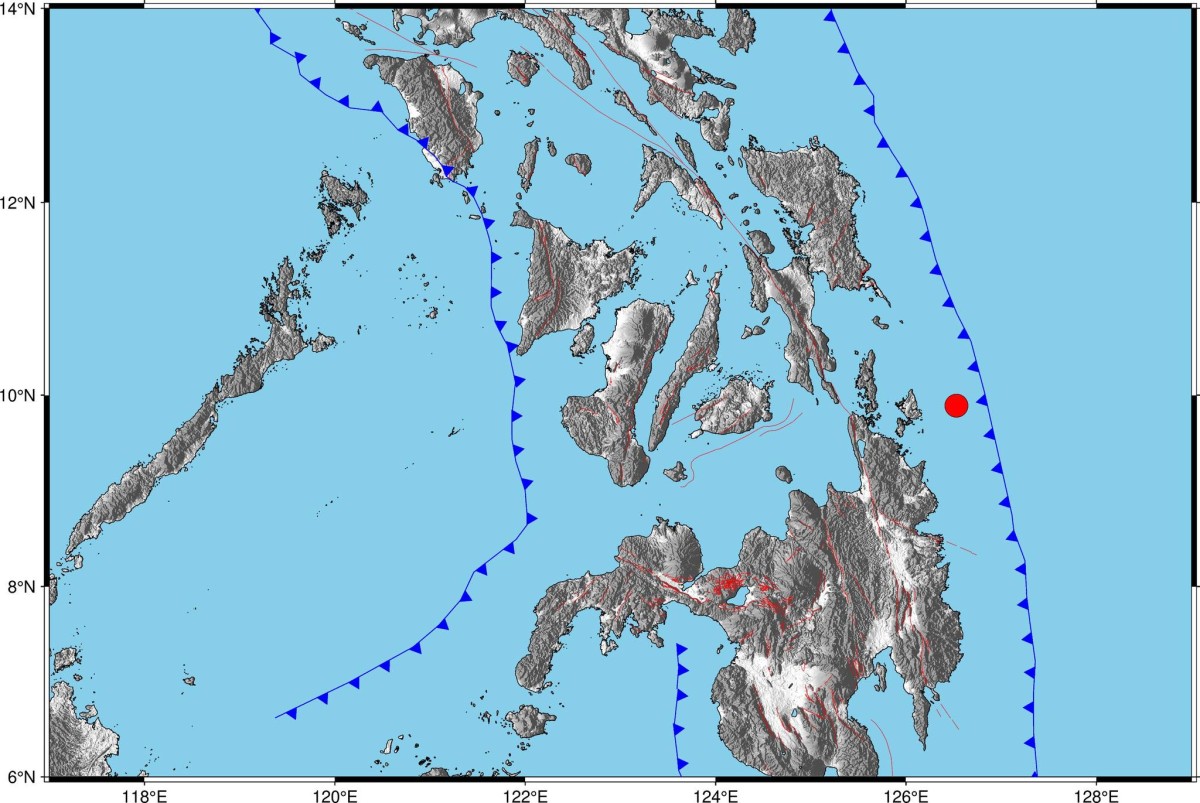 4.5-magnitude na lindol, yumanig sa Surigao del Norte
