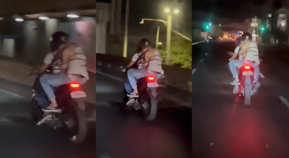 Lasing daw na pasahero, itinali ng rider sa katawan niya habang bumibiyahe