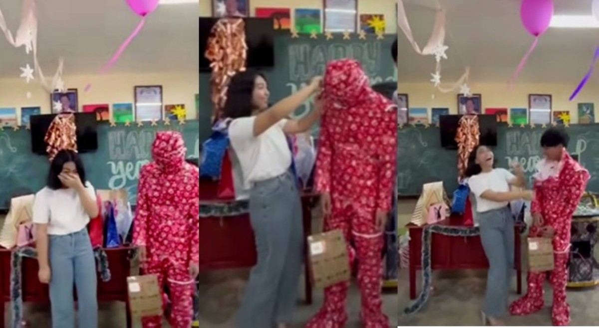 'Nakabalot pa!' Grade 10 student, si 'Crush' natanggap na exchange gift