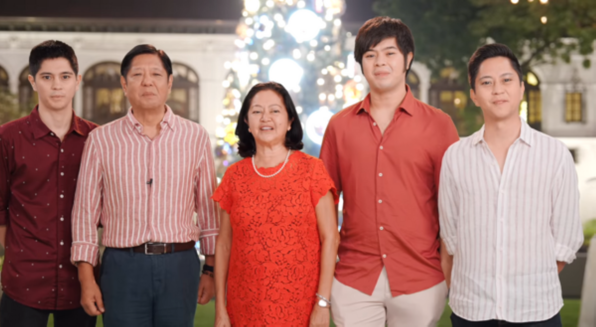 First Family bumati sa buong bansa; 'Ang Pasko ay pamilya'