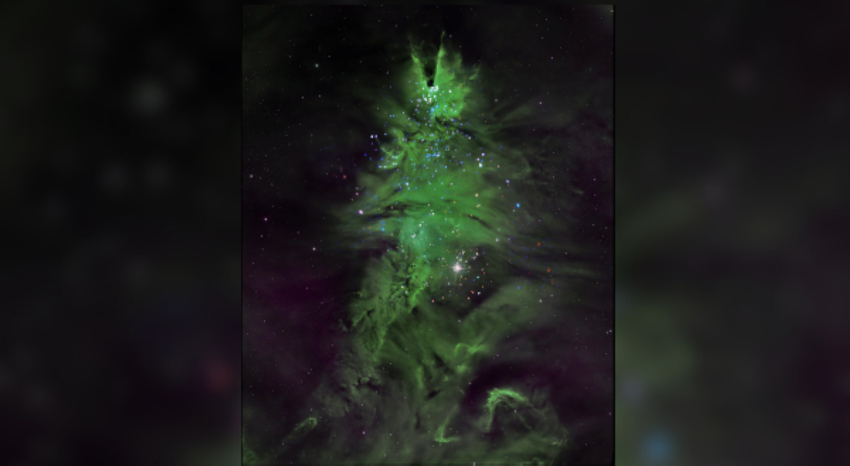 NASA, inilabas larawan ng 'Christmas tree' mula sa kalawakan