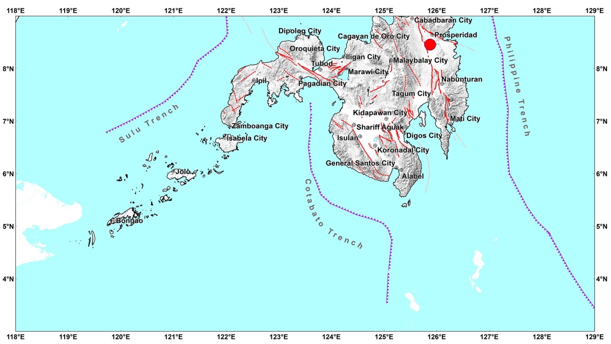 Agusan del Sur, nilindol ng magnitude 5.3
