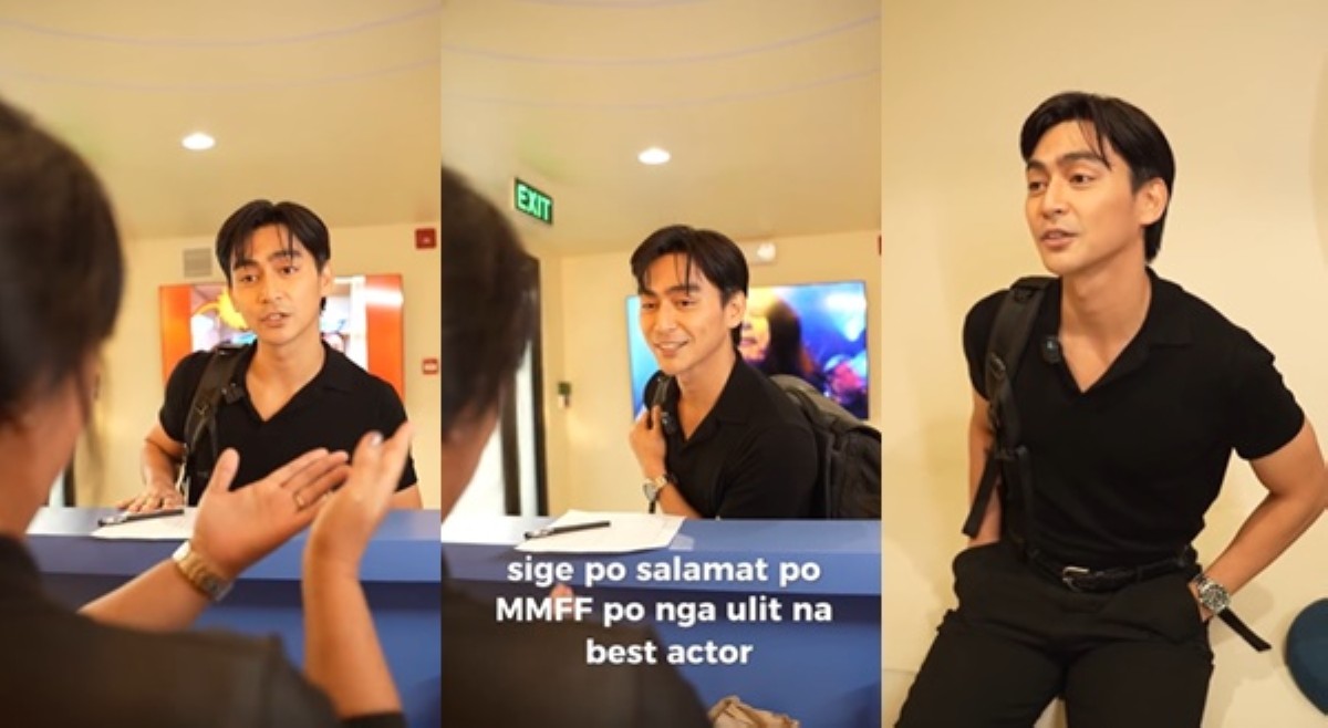 Video ni Cedrick Juan na paulit-ulit binanggit siya ang MMFF 2023 Best Actor, kinaaliwan