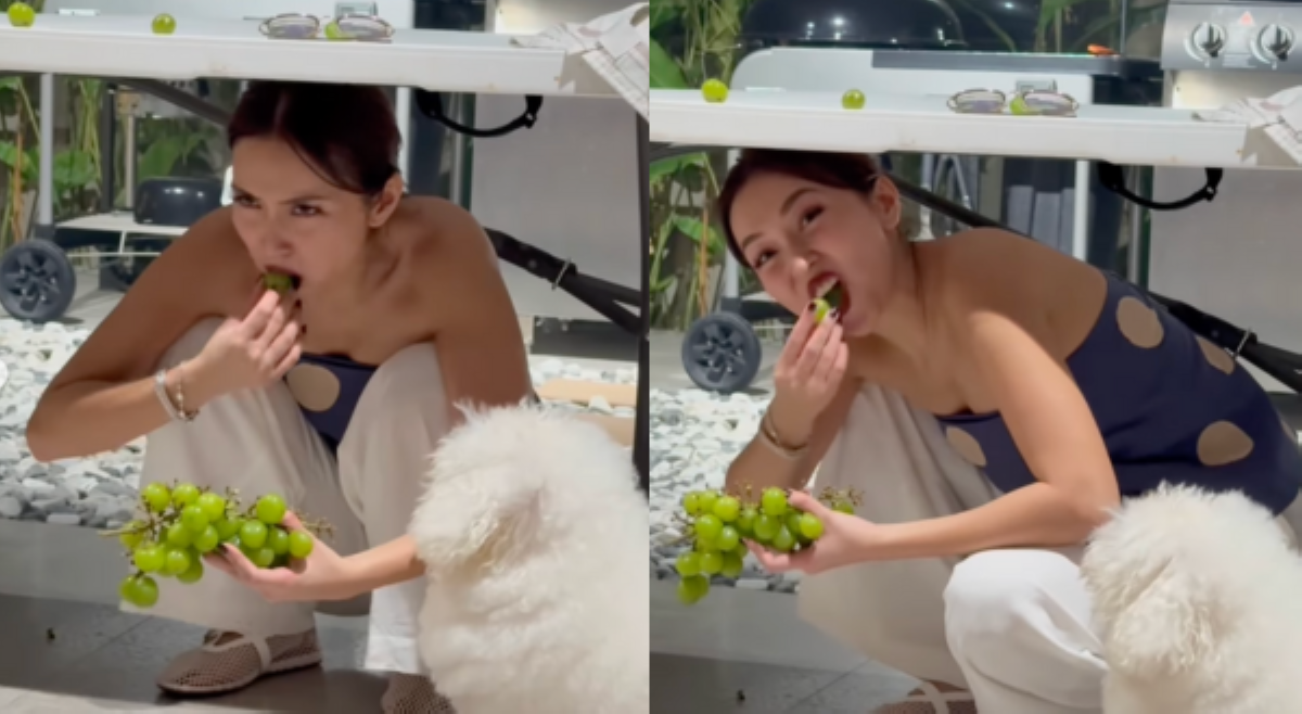 Gustong magkajowa o suwertihin? Kathryn Bernardo, kumain ng 12 ubas sa ilalim ng mesa
